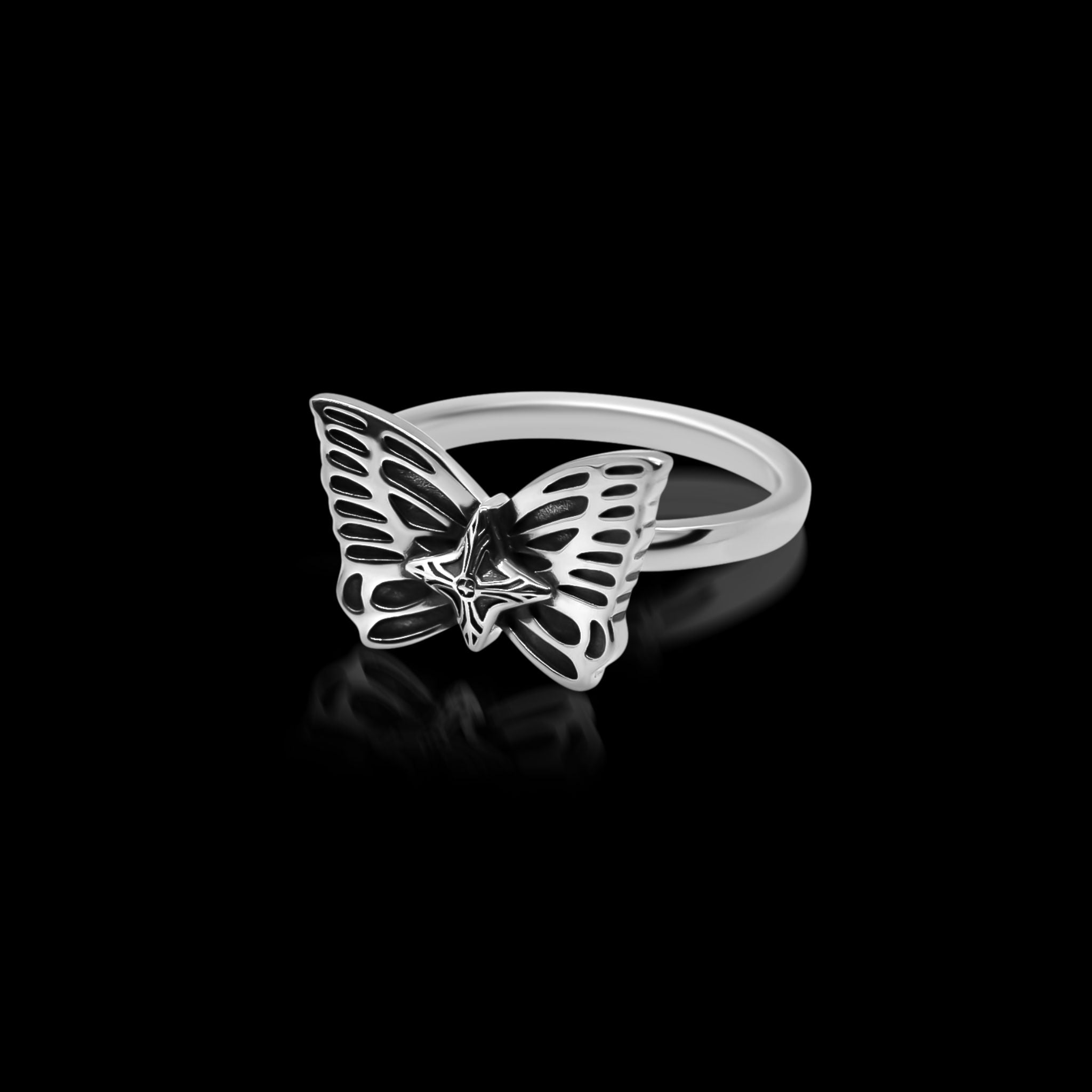 Monarch Ring | 925 Sterling Silver Butterfly Ring | Sluco Studio
